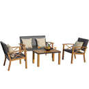 4 Pieces Outdoor Bistro Set