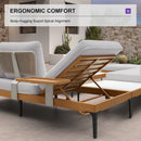 PURPLE LEAF Sicilia L-Shaped Modular Outdoor Sectional with Sunbrella White Cushions Flexible Layout for Minimalist Modern Patio