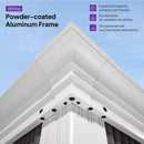 PURPLE LEAF White Metal Carport with Galvanized Steel Roof Aluminum Frame All-Weather Car Shelter
