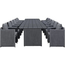 PURPLE LEAF Sanori Outdoor Dining Set Weather-Resistant Aluminum Table and Chairs Set with Backrest Pillow and Olefin Cushions for Deck