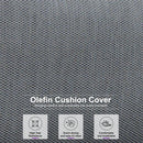 PURPLE LEAF Sanori L-Shaped Patio Couch Set Modular Sofa with Grey Cushions for Backyard
