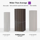 PURPLE LEAF Hardtop Gazebo Featuring Galvanized Steel Double Roof and Bronze Aluminum Frame with Curtains and Netting for Backyard with Lights-milky