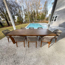 PURPLE LEAF 7/9/11 Pieces Patio Dining Set with Sunbrella Cushions All-Weather Wicker Patio Table and Chairs for Deck, Garden