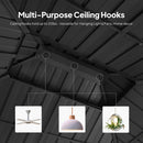 PURPLE LEAF White Gazebo for Modern Patio Double Galvanized Steel Roof Awning and Upgrade Curtain