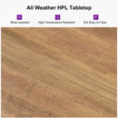 PURPLE LEAF 7/9/11 Pieces Patio Dining Set with Sunbrella Cushions All-Weather Wicker Patio Table and Chairs for Deck, Garden