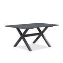 PURPLE LEAF Outdoor Dining Table Sleek Aluminum Frame Modern Outdoor Table for Deck Backyard Dining Gatherings