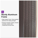 PURPLE LEAF Hardtop Gazebo Featuring Galvanized Steel Double Roof and Bronze Aluminum Frame with Curtains Netting and Reinforcement Support Rods