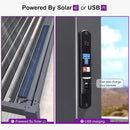 PURPLE LEAF Caesar Solar Louvered Pergola with LED Strip Lights and Control Panel Aluminum Outdoor Pergola with Adjustable Roof for Patio Deck Garden Yard Gray