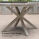 PURPLE LEAF Round Outdoor Dining Set Patio Aluminum Dining Set Round Table and Wicker Chairs with Sunbrella Cushions for Kitchen Deck
