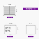 PURPLE LEAF Caesar Solar Louvered Pergola with LED Strip Lights and Control Panel Aluminum Outdoor Pergola with Adjustable Roof for Patio Deck Garden Yard Gray