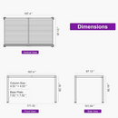 PURPLE LEAF Caesar Solar Louvered Pergola with LED Strip Lights and Control Panel Aluminum Outdoor Pergola with Adjustable Roof for Patio Deck Garden Yard Gray