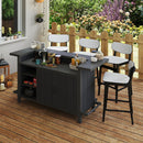 Outdoor Aluminum Bar Table - Gray