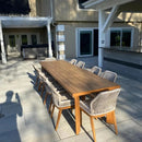 PURPLE LEAF 7/9/11 Pieces Patio Dining Set with Sunbrella Cushions All-Weather Wicker Patio Table and Chairs for Deck, Garden