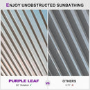PURPLE LEAF Athena Louvered Pergola Modern Champagne Pergola with Adjustable Roof for Deck Backyard Garden