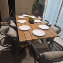 PURPLE LEAF Teak Patio Dining Set with Cushions and Pillow All-Weather Wicker Patio Table Set for Garden, Deck, and Yard