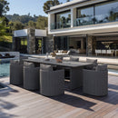 PURPLE LEAF 2- Pieces Patio Dining Chair All-Weather Modern Outdoor Aluminum Dining Chair with Olefin Cushions Pillows for Garden Backyard