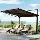 Freestanding Gazebo with Slanted Roof for Outdoor Kitchen