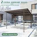 Freestanding Gazebo with Slanted Roof for Outdoor Kitchen