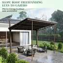 Freestanding Gazebo with Slanted Roof for Outdoor Kitchen