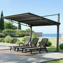 Freestanding Gazebo with Slanted Roof for Outdoor Kitchen
