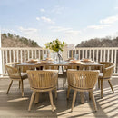PURPLE LEAF 7/9/11 Pieces Outdoor Dining Set Aluminum Table & Wicker Rattan Chairs Modern Patio Furniture Set for Deck