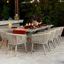 PURPLE LEAF 7/9/11 Pieces Outdoor Dining Set Aluminum Table & Wicker Rattan Chairs Modern Patio Furniture Set for Deck