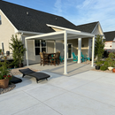 PURPLE LEAF Athena Louvered Pergola Modern White Pergola with Adjustable Roof for Deck Backyard Garden