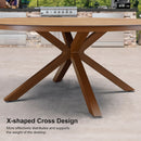 PURPLE LEAF Round Outdoor Dining Set Patio Aluminum Dining Set Round Table and Wicker Chairs with Sunbrella Cushions for Kitchen Deck