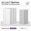 PURPLE LEAF White Metal Carport with Galvanized Steel Roof Aluminum Frame All-Weather Car Shelter