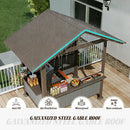 9' x 6' Hardtop Grill Gazebo Gable Roof
