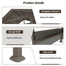 9' x 6' Hardtop Grill Gazebo Gable Roof