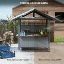9' x 6' Hardtop Grill Gazebo Gable Roof