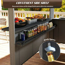 9' x 6' Hardtop Grill Gazebo Gable Roof