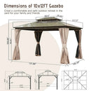 Polycarbonate Hardtop Gazebo Dark Brown