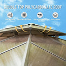 Polycarbonate Hardtop Gazebo Dark Brown