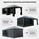 11'×21' Hardtop Sunroom & Gazebo - Front and Side Doors