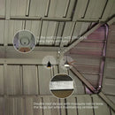 Aluminum Hardtop Gazebo Brown with Drainage Gutters