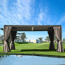 Aluminum Louvered Pergola - Brown