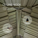 Aluminum Hardtop Gazebo Brown with Drainage Gutters