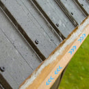 Aluminum Hardtop Gazebo Wood-Looking with Drainage Gutters