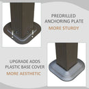 Galvanized Steel Hardtop Gazebo with Drainage Gutters