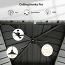 Galvanized Steel Hardtop Gazebo with Drainage Gutters