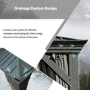 Galvanized Steel Hardtop Gazebo with Drainage Gutters