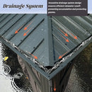 Galvanized Steel Hardtop Gazebo with Drainage Gutters