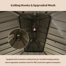 Galvanized Steel Hardtop Gazebo with Drainage Gutters