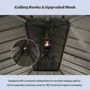 Galvanized Steel Hardtop Gazebo with Drainage Gutters