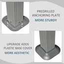 Galvanized Steel Hardtop Gazebo with Drainage Gutters