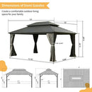 Hardtop Gazebo Classic W/ Netting & Curtain