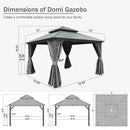 Hardtop Gazebo Classic W/ Netting & Curtain