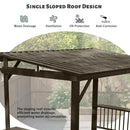 6.5' × 12' Hardtop Grill Gazebo Sloping Roof
